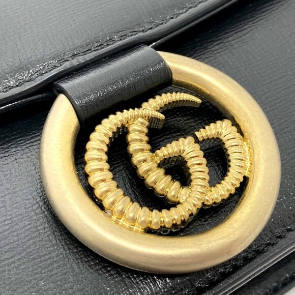 GUCCI Black GG Marmont Shoulder Bag - Picture 6 of 13